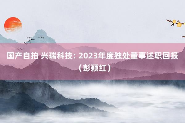 国产自拍 兴瑞科技: 2023年度独处董事述职回报(彭颖红)