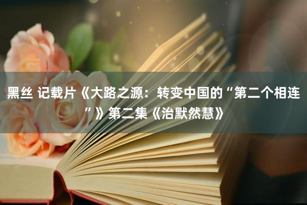 黑丝 记载片《大路之源：转变中国的“第二个相连”》第二集《治默然慧》