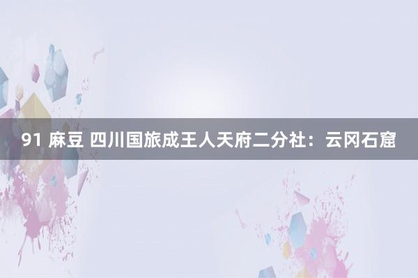 91 麻豆 四川国旅成王人天府二分社：云冈石窟